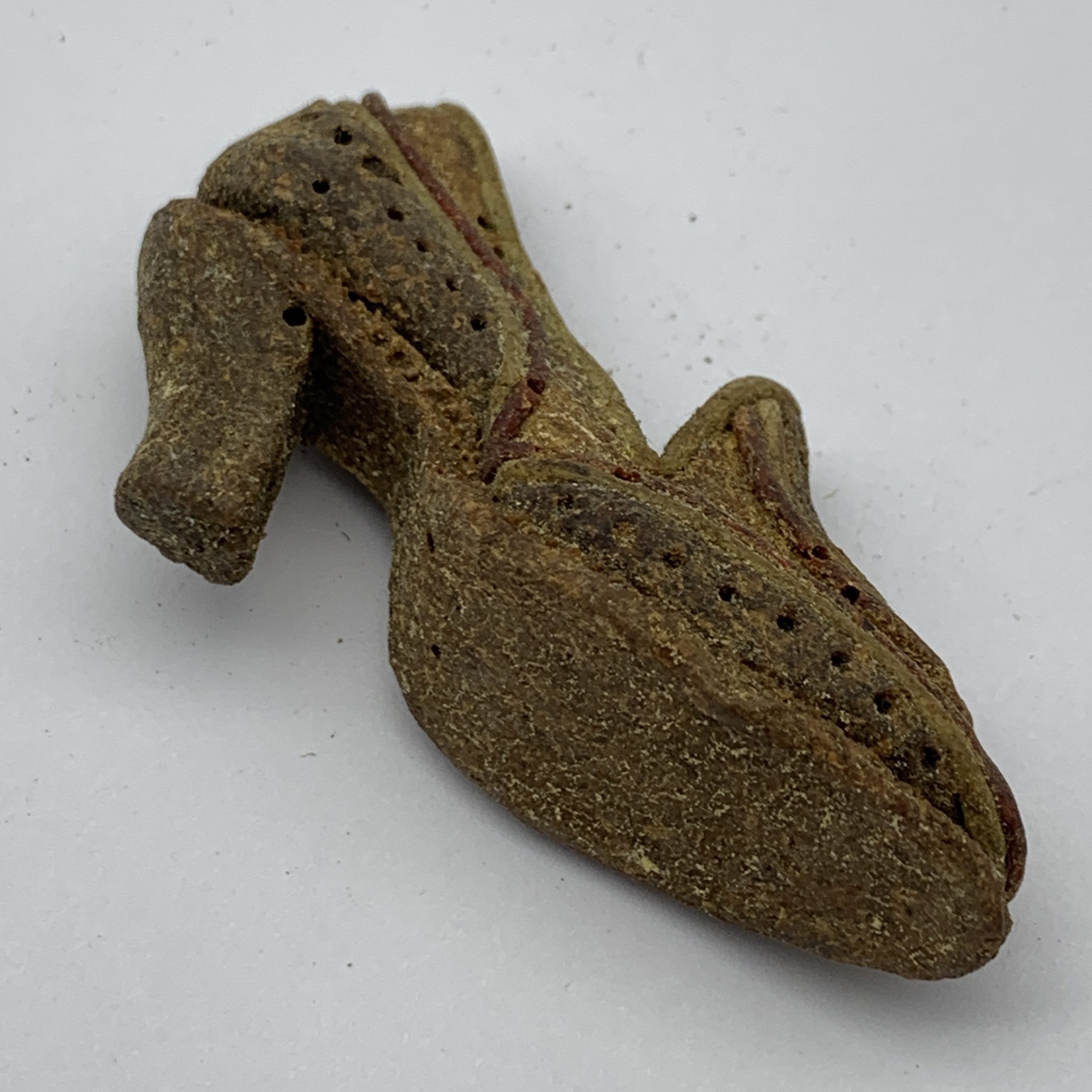 WW2 – Rare ‘P.O.W’ Miniature Bread Dough Shoes - Image 5