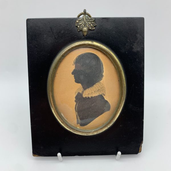 Victorian Silhouette Portrait of a Young Lady