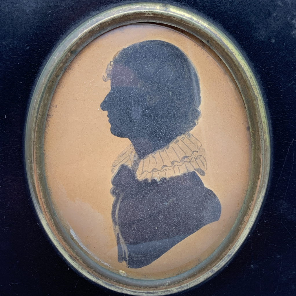 Victorian Silhouette Portrait of a Young Lady - Image 2