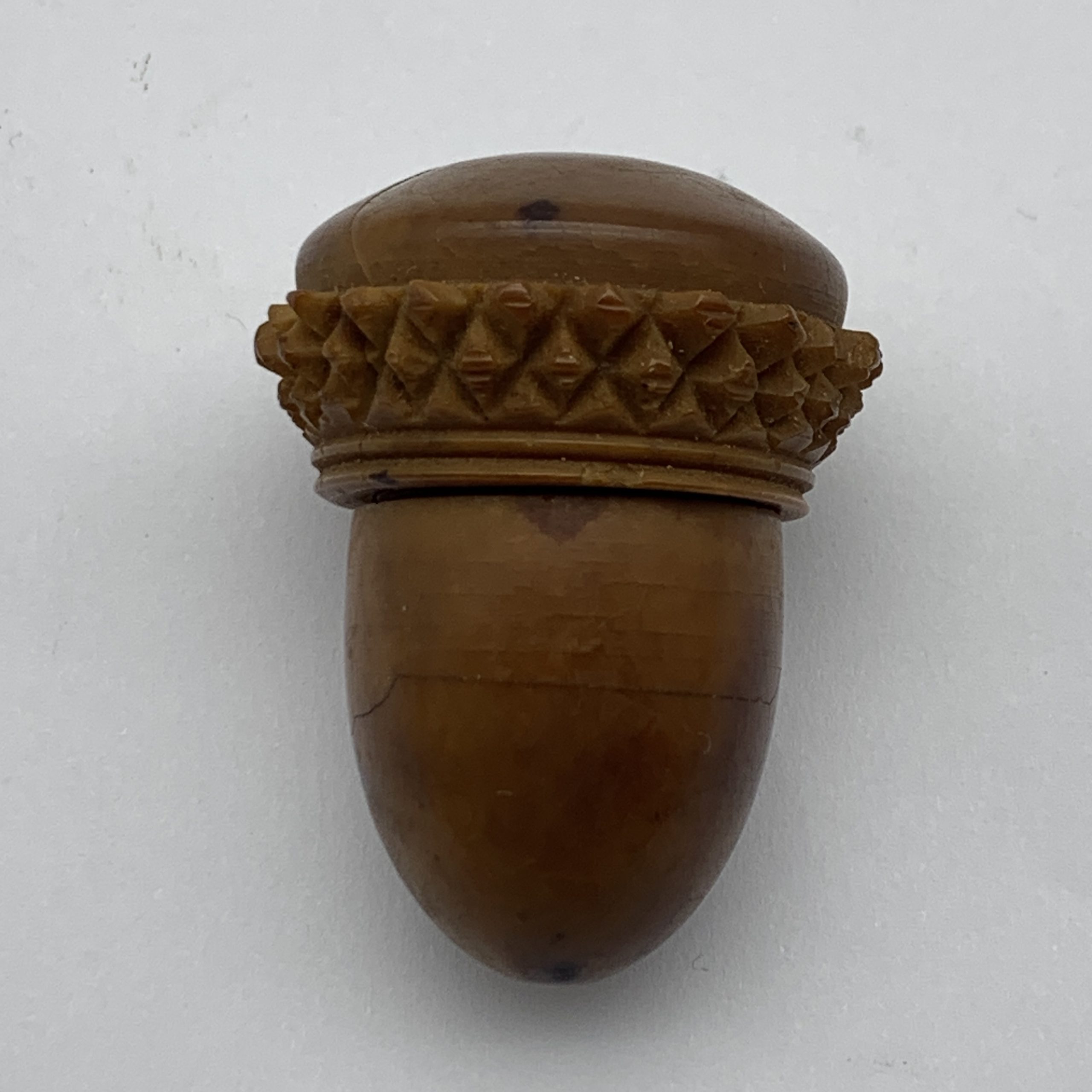 Antique Acorn Thimble Holder & Thimble - Image 4