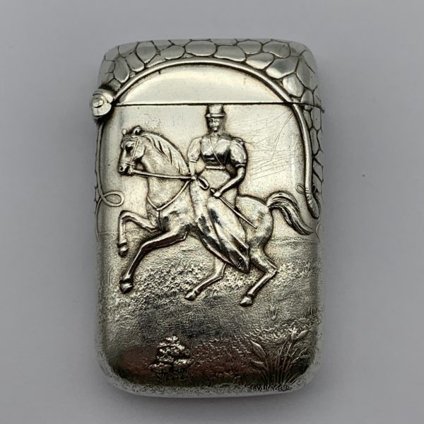 Antique ‘Equestrian’ Vesta Case
