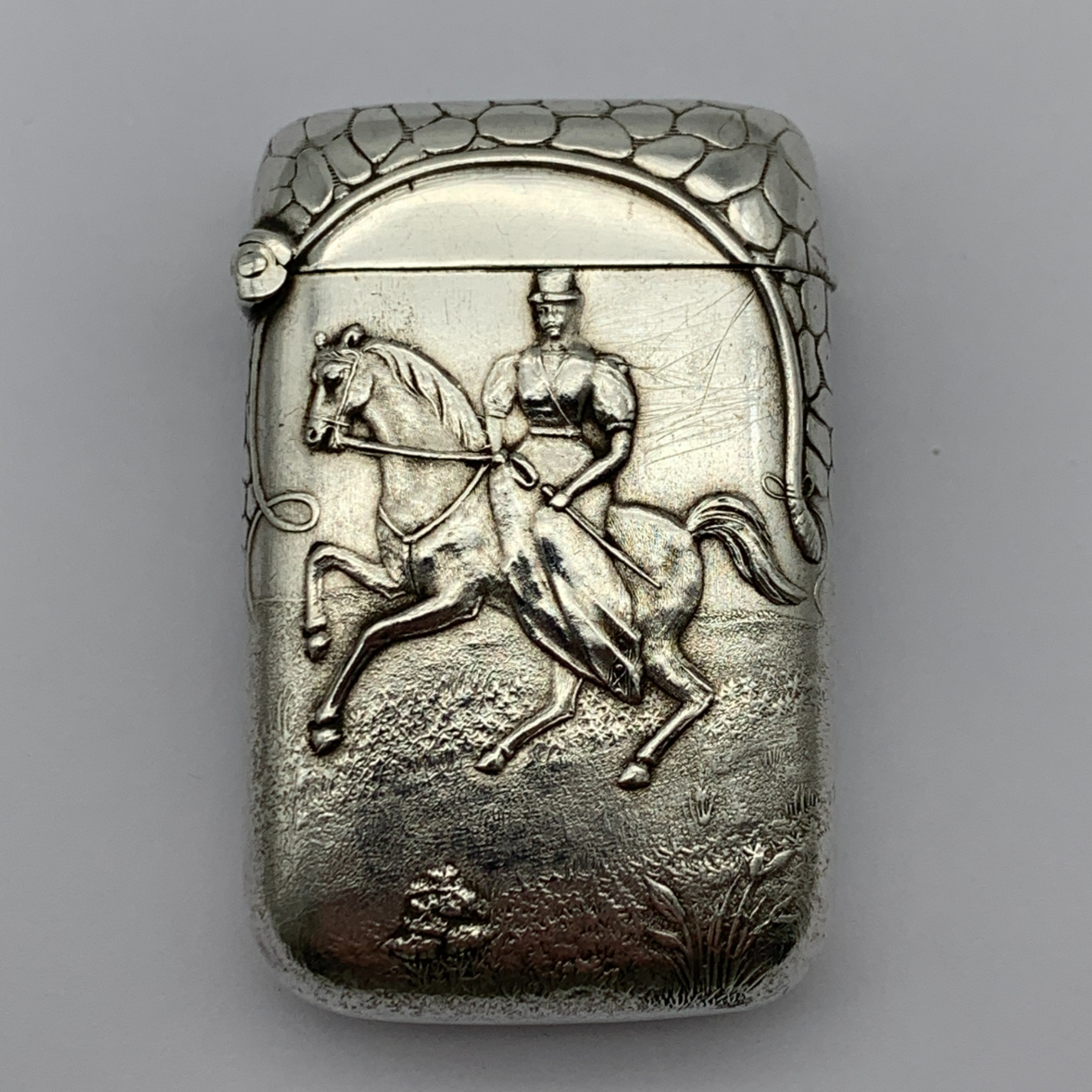 Antique ‘Equestrian’ Vesta Case