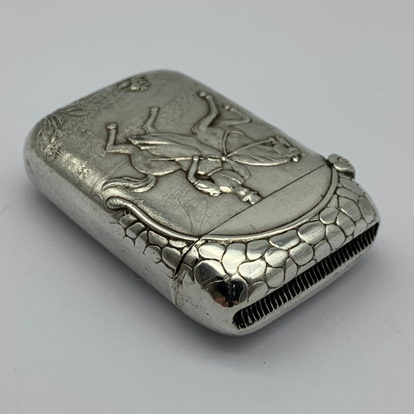 Antique ‘Equestrian’ Vesta Case - Image 4