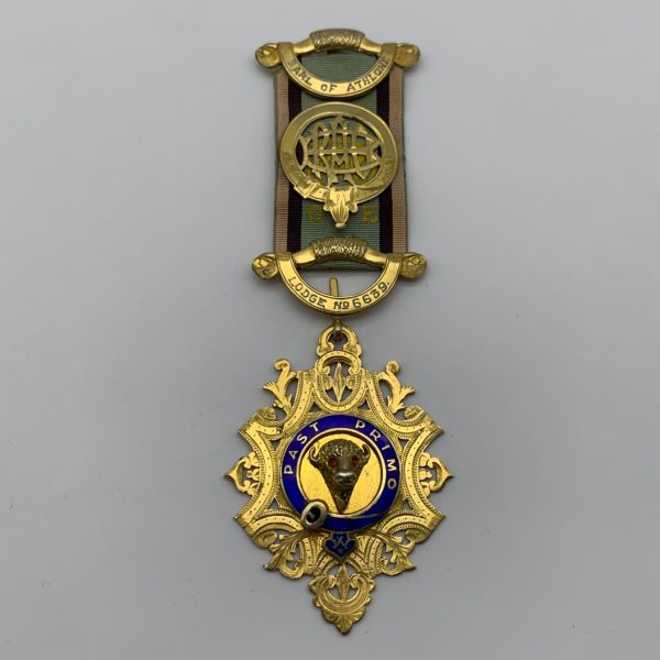Solid Silver & Enamel ‘R.A.O.B.’ Medal (Bro. J.T. DU TOIT)