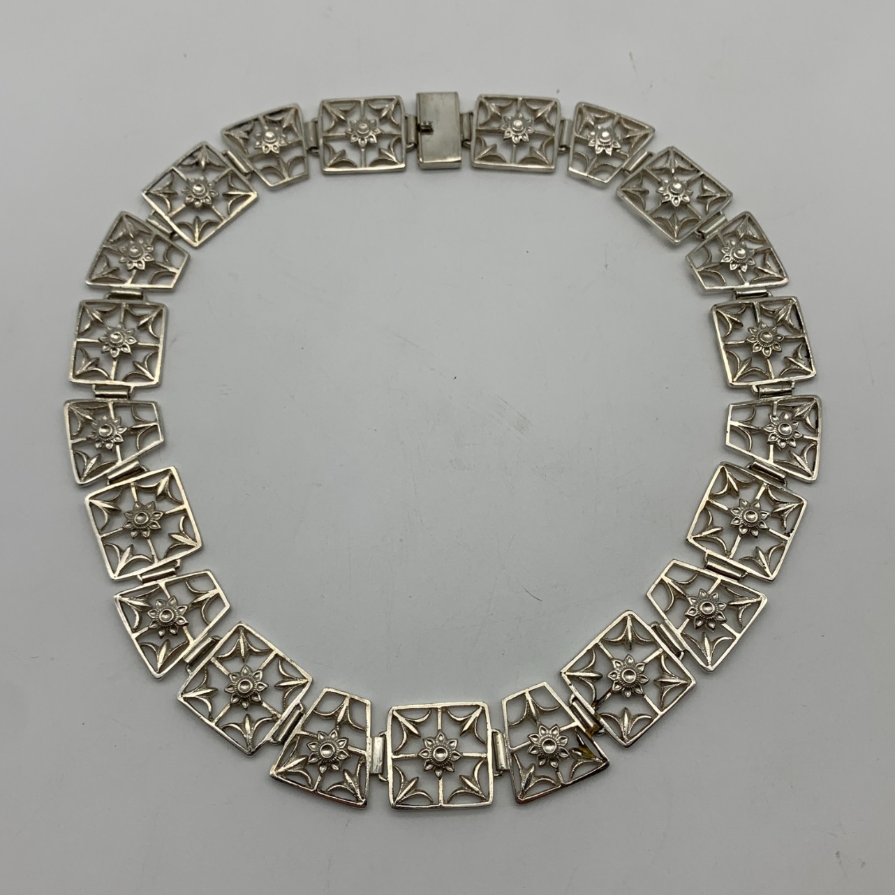 Fabulous Solid Silver 1950’s Choker Necklace