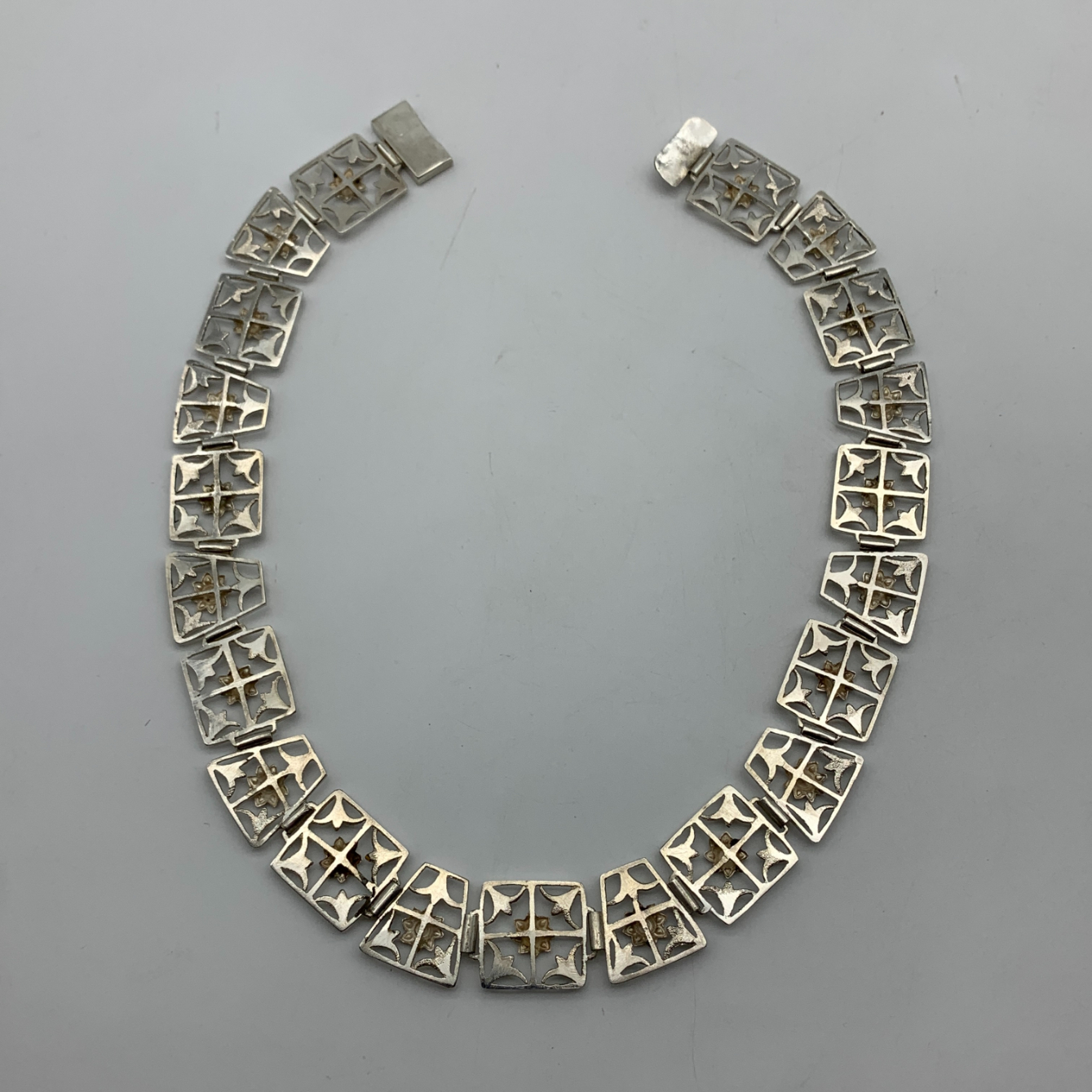 Fabulous Solid Silver 1950’s Choker Necklace - Image 6