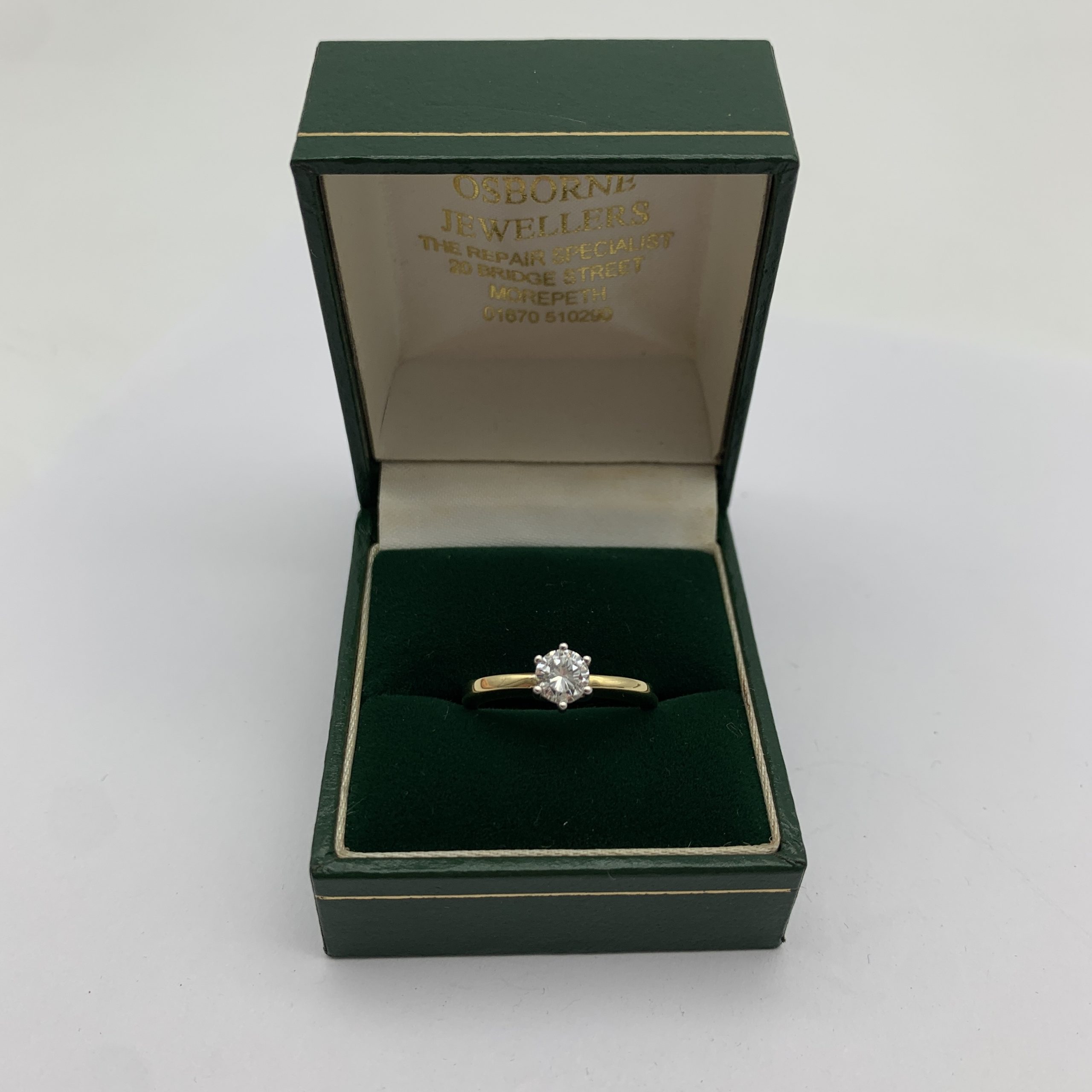 18ct Gold & Diamond Solitaire Ring - Image 4