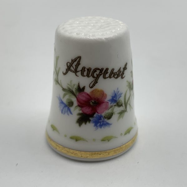 Royal Albert ‘Flower of the Month’ Thimble (August)
