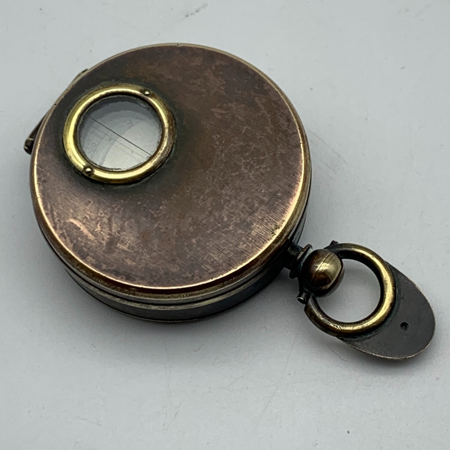 Unusual Antique Brass Cased Compass - Image 4