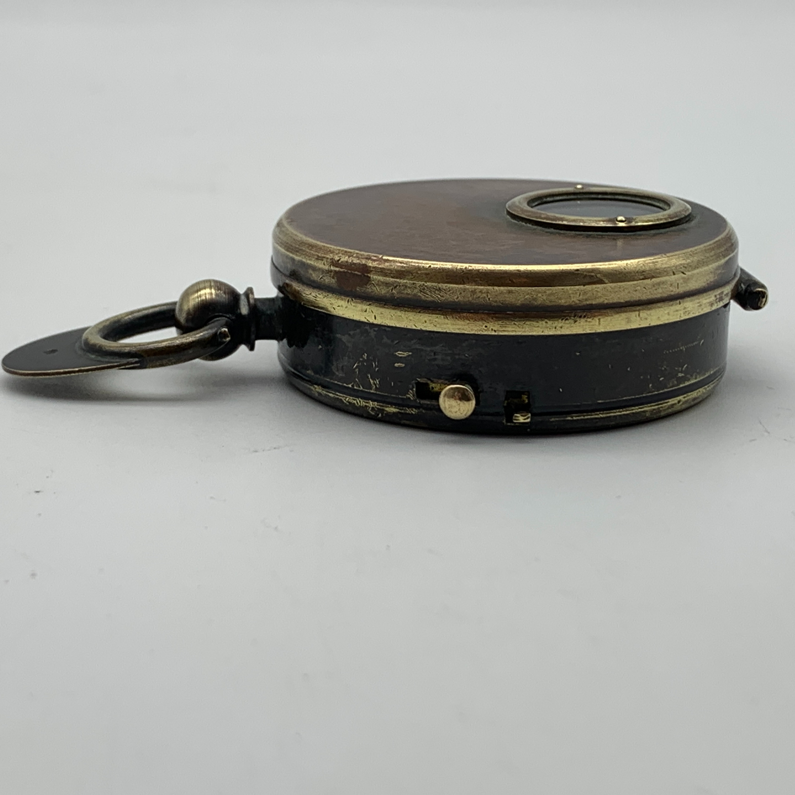 Unusual Antique Brass Cased Compass - Image 7