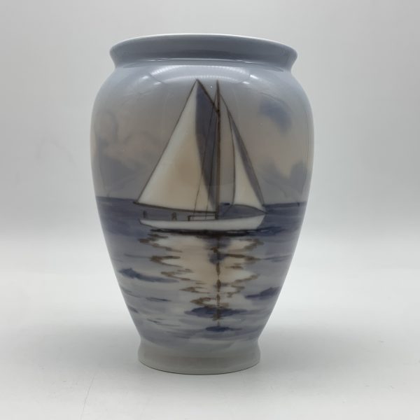 1940’s Bing & Grondahl ‘Sailboat’ Vase