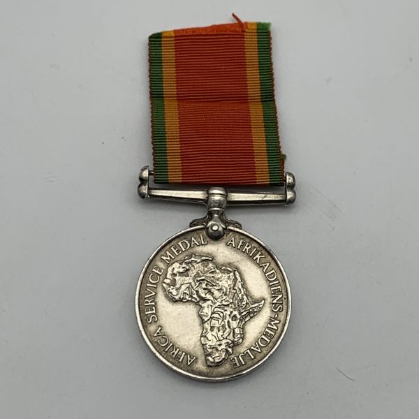 WW2 – Silver ‘Africa Service Medal’ (D. DU PLESSIS)