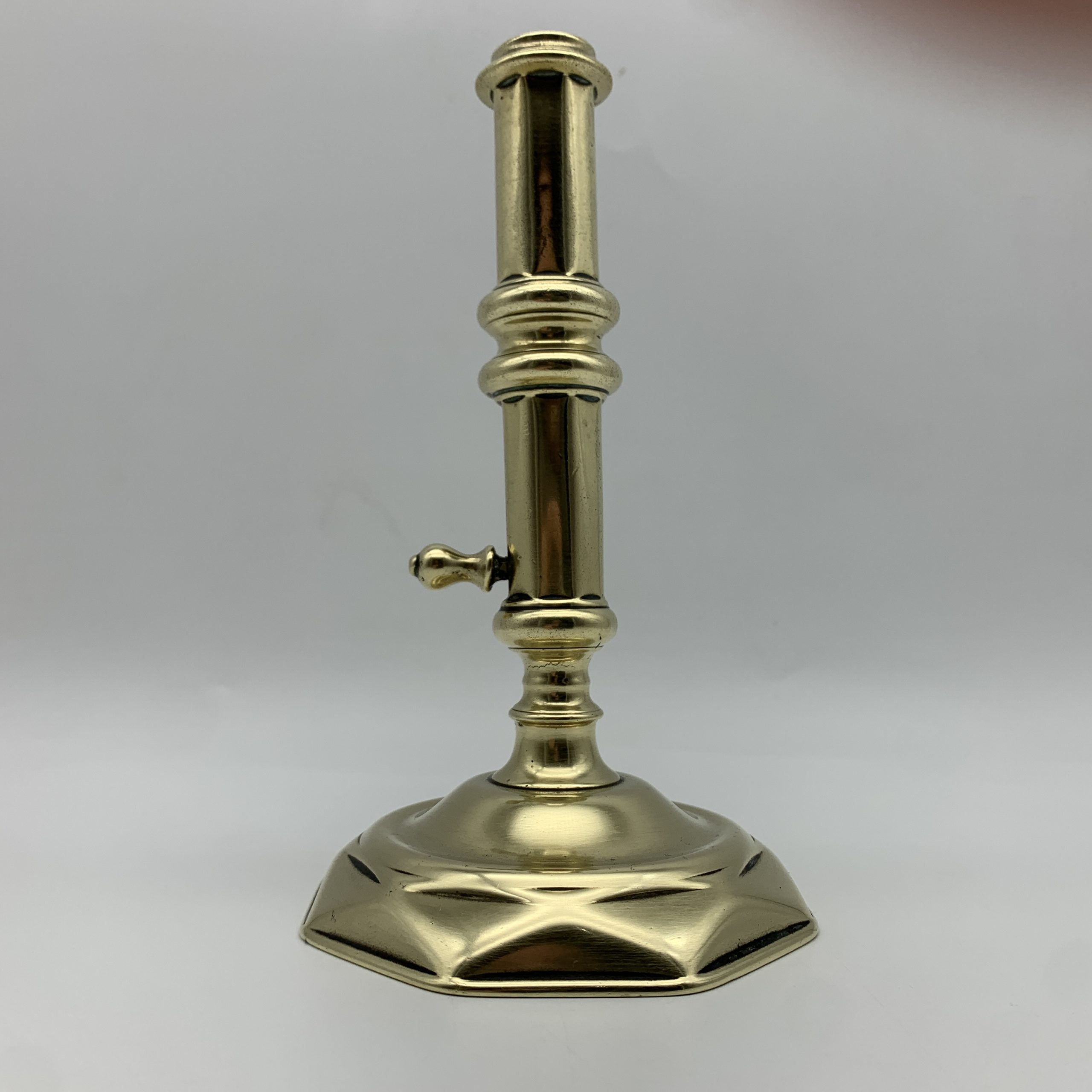 Antique Brass ‘Height Adjuster’ Candlestick