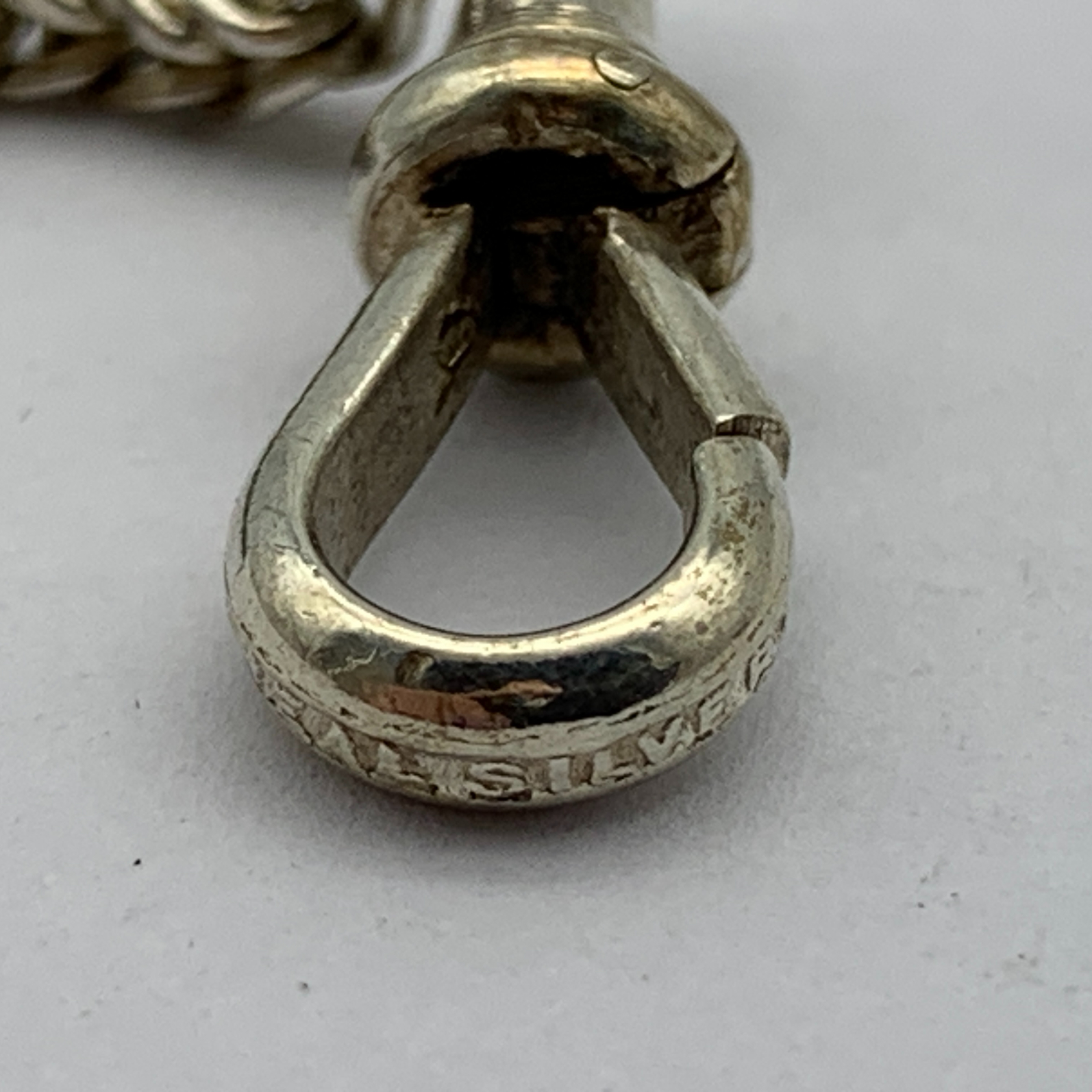 Victorian Silver ‘Albertina’ Watch Chain/Bracelet - Image 5
