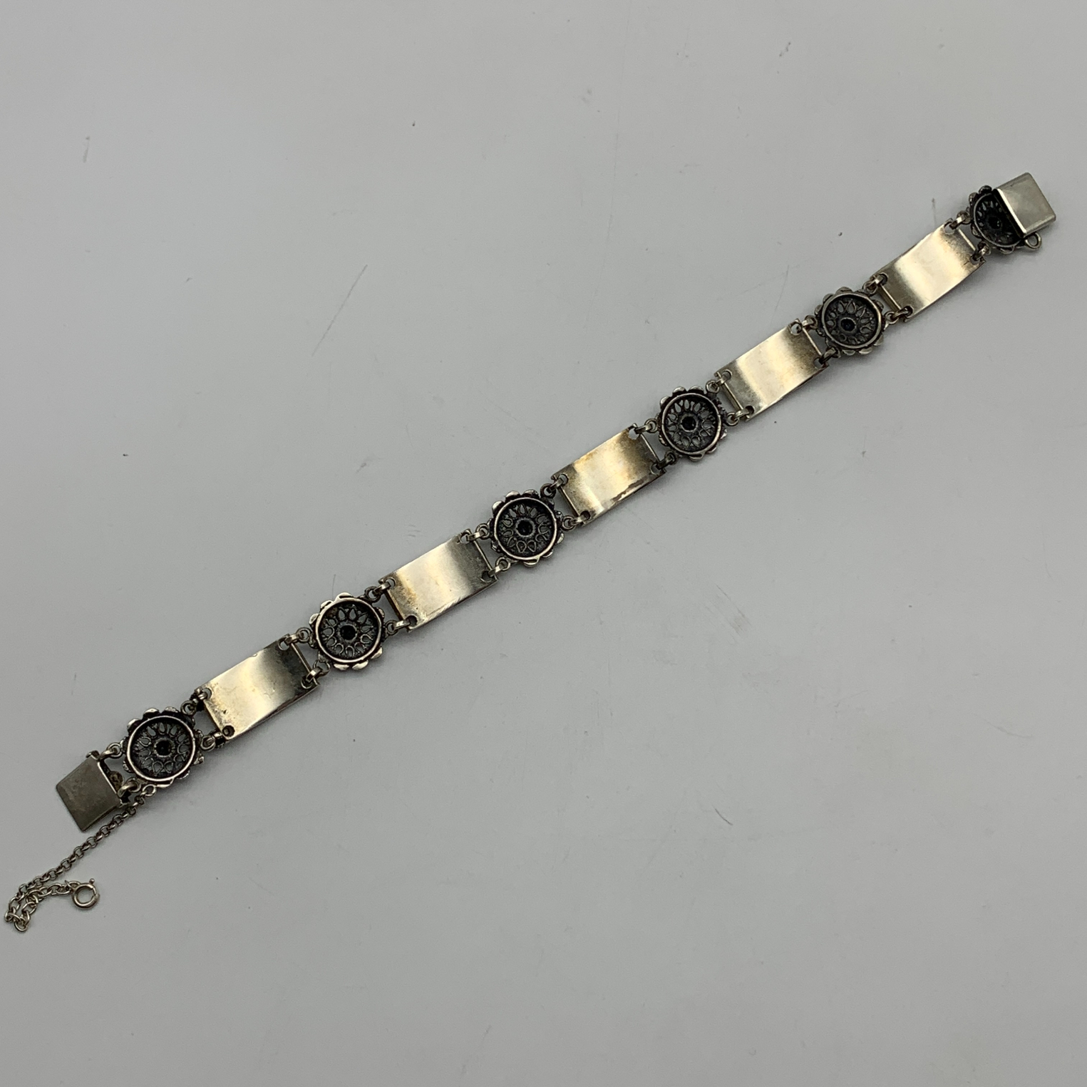 1950’s German Solid Silver Bracelet - Image 5