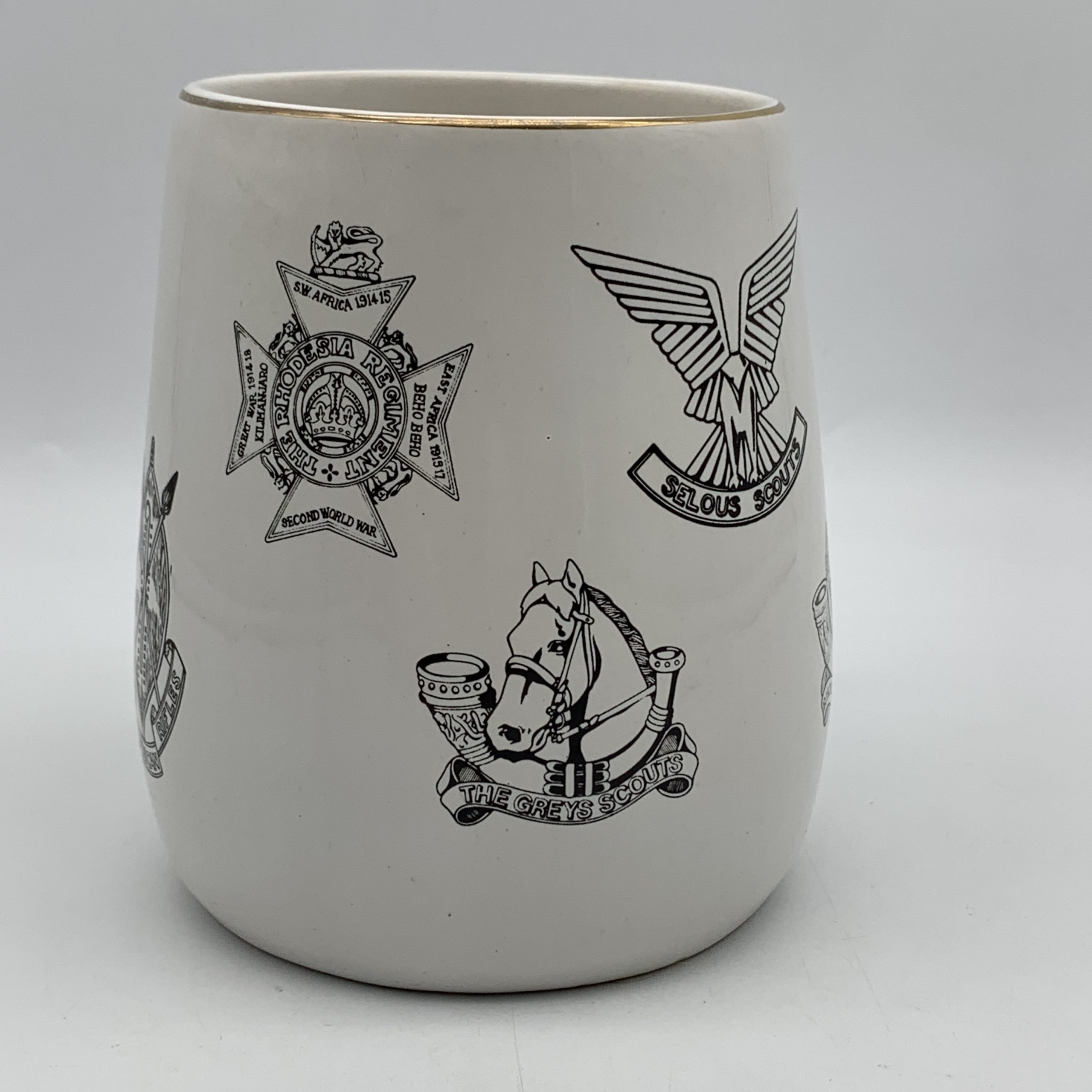 Rhodesian ‘Military Badges’ Beer Tankard - Image 3