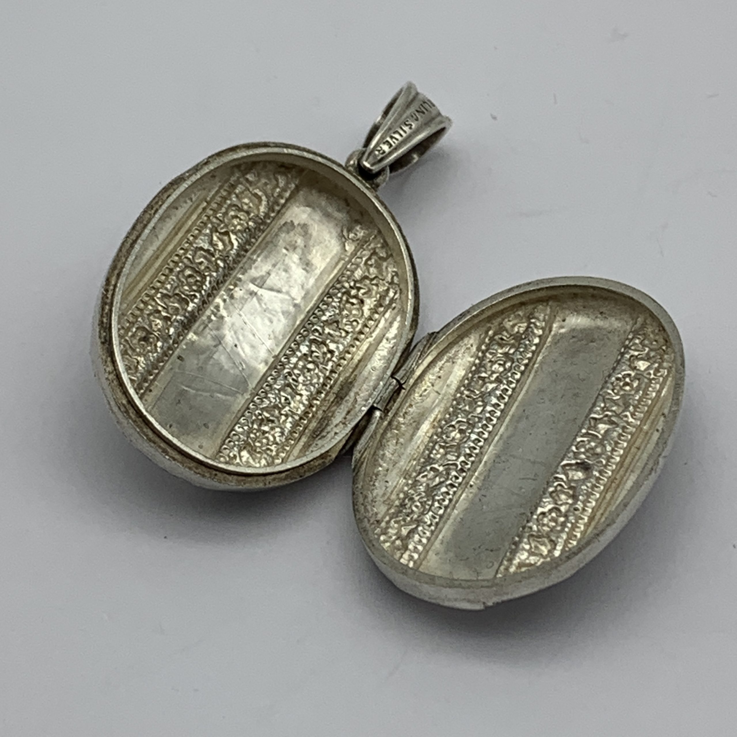 Antique Sterling Silver Locket - Image 2