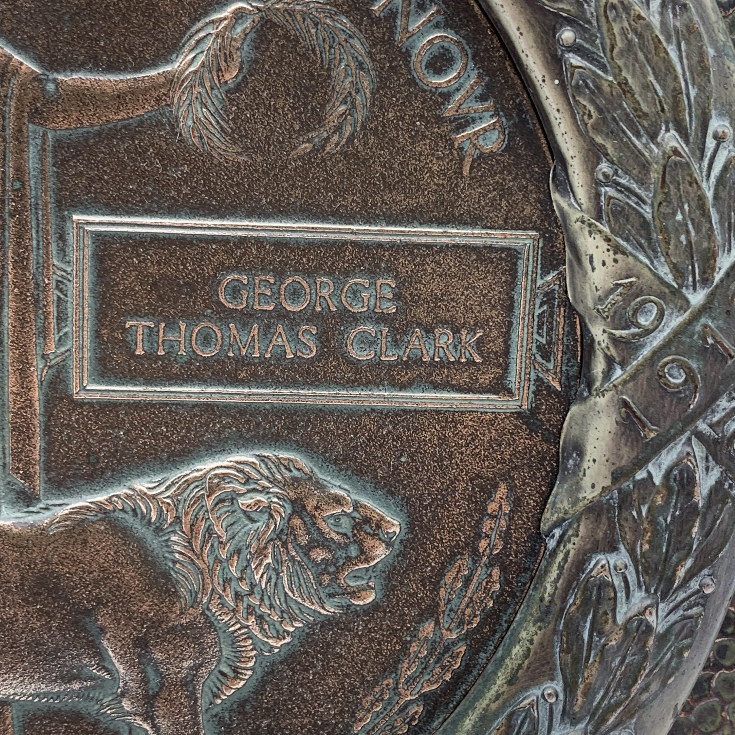 WW1 ‘K.I.A’ Memorial Death Plaque & Frame (George Thomas Clark) - Image 6