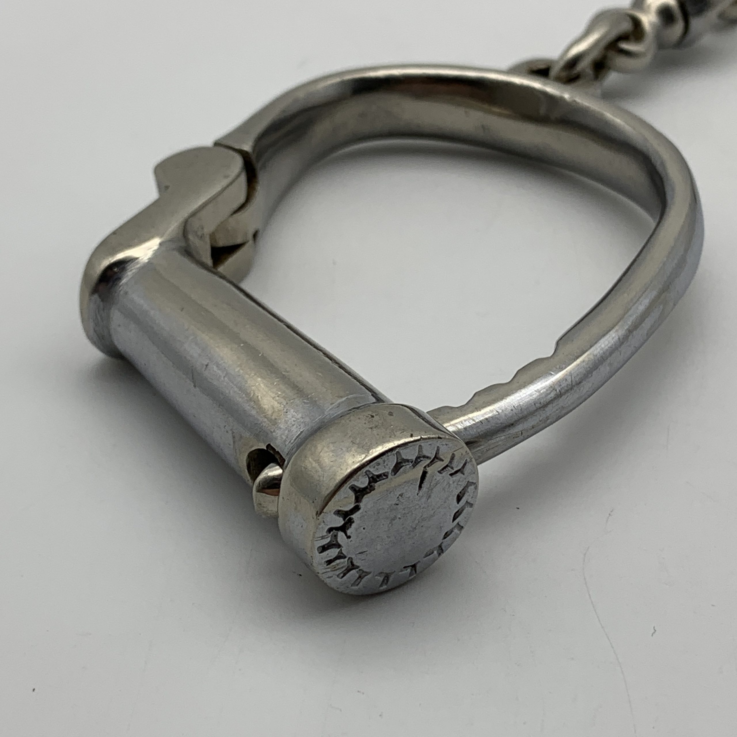 Early Heavy Steel ‘Hiatt Darby’ Handcuffs - Image 6