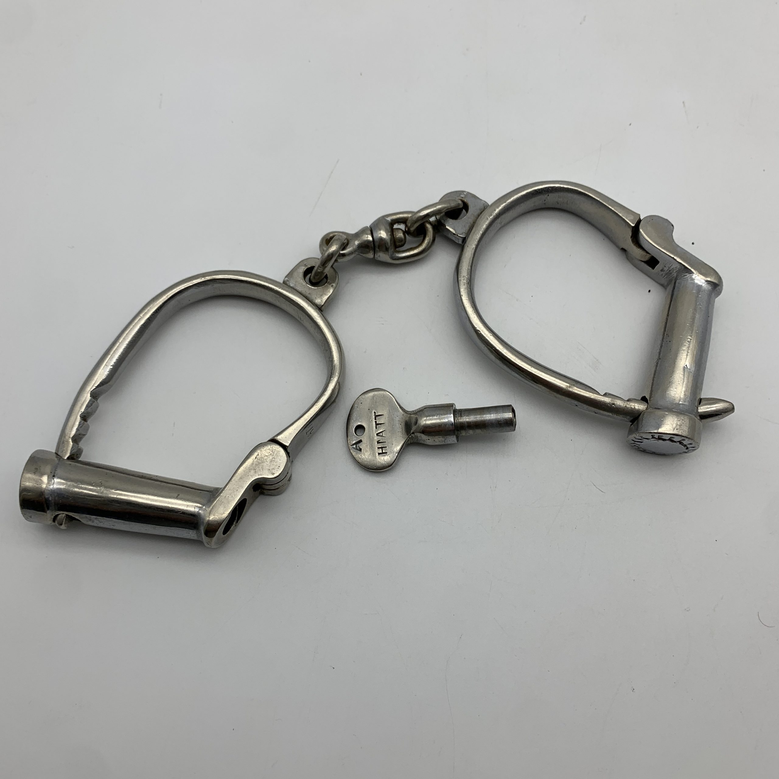 Early Heavy Steel ‘Hiatt Darby’ Handcuffs
