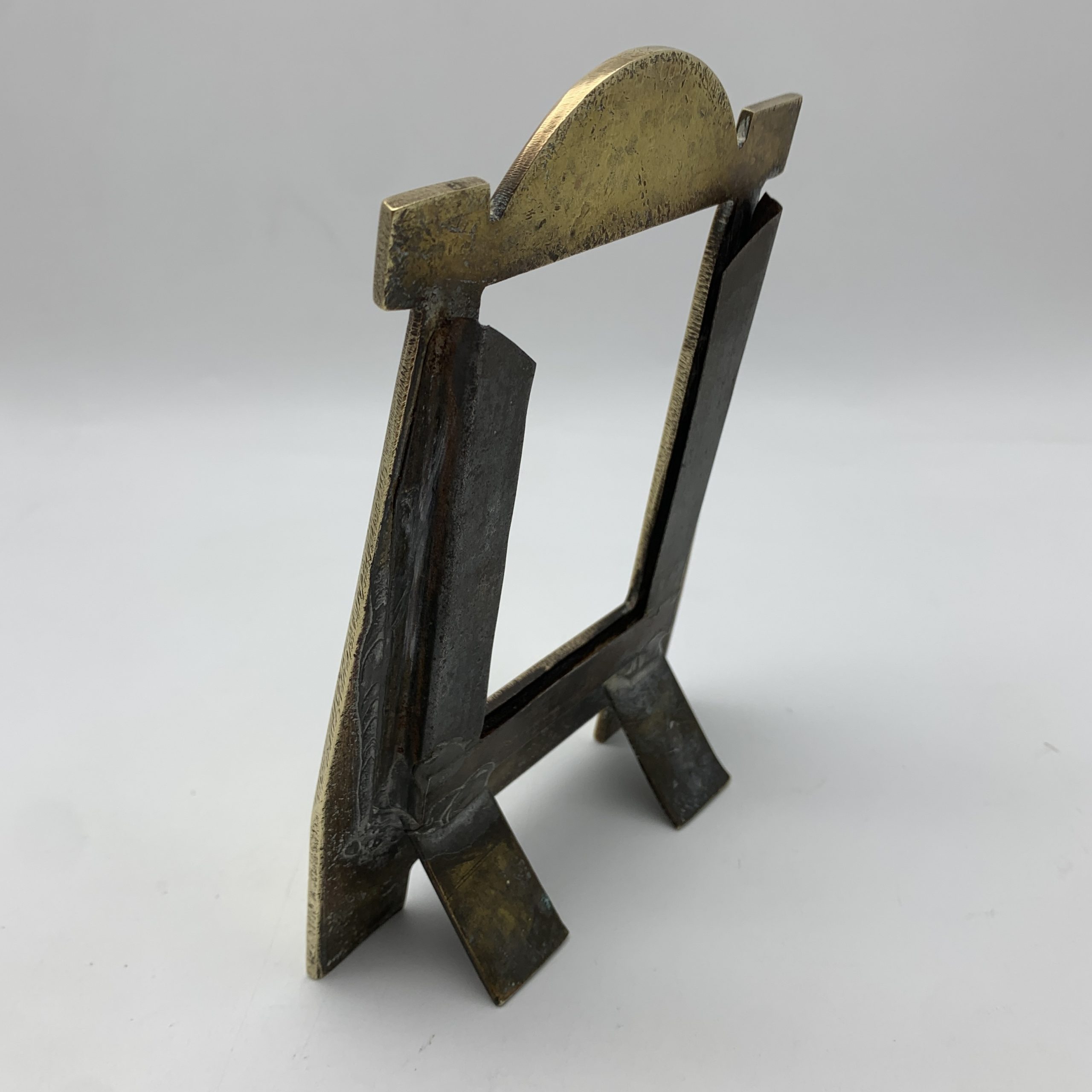 WW1 – POW/Trench Art Brass Photo Frame (ROUEN 1918) - Image 7