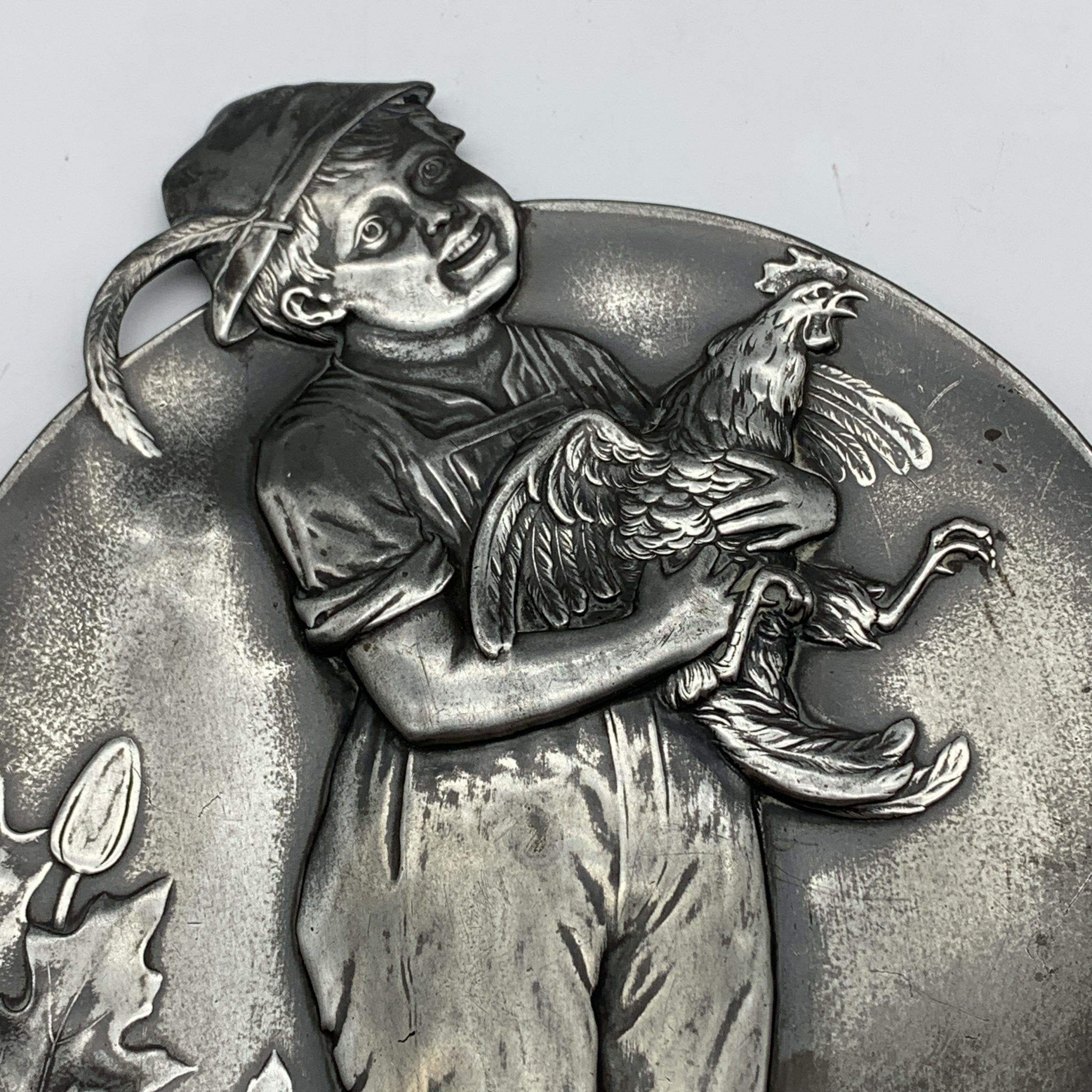 Silver-Plated Pewter,Art Nouveau ‘WMF’ Wall Plaque (C1905) - Image 2