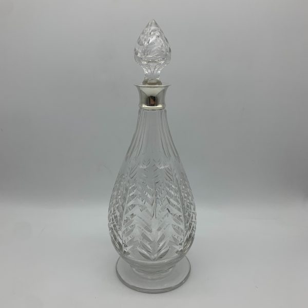 Super Quality 1950’s Crystal & Silver Decanter