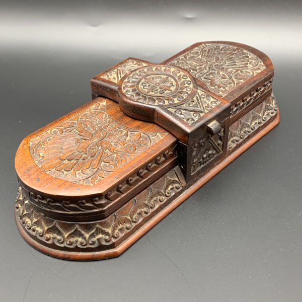 Antique Hand Crafted ‘Desktop’ Fold-Out Wooden Box