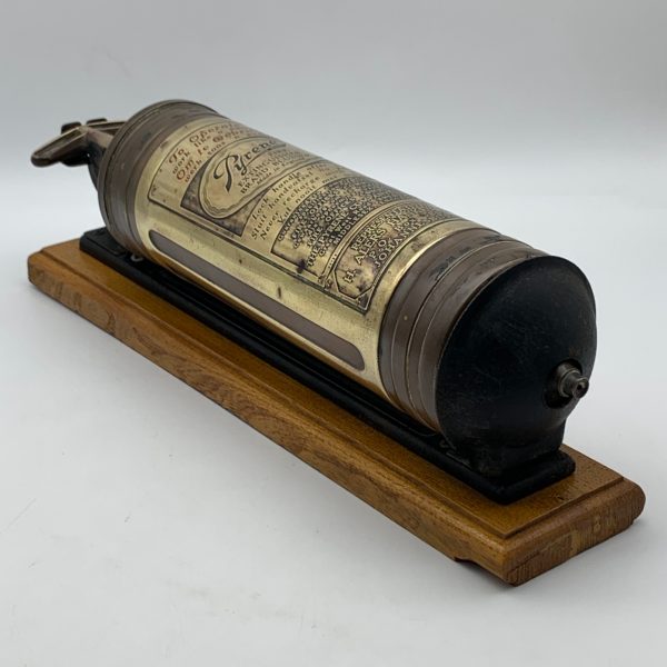 Vintage ‘Pyrene’ Brass Fire Extinguisher & Wall Bracket
