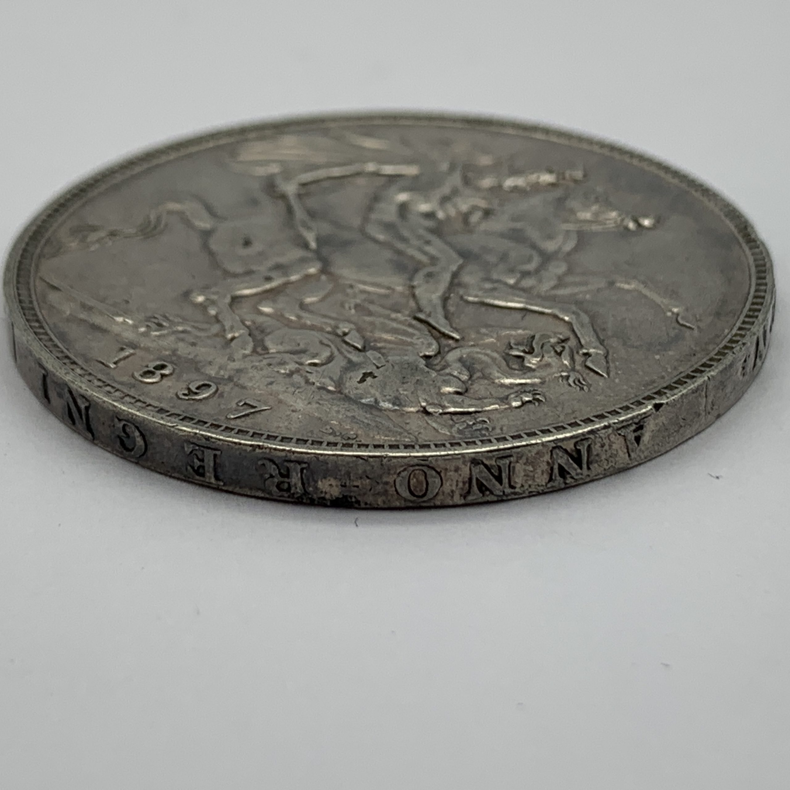 British – 1897 ‘Queen Victoria’ Silver Crown - Image 3