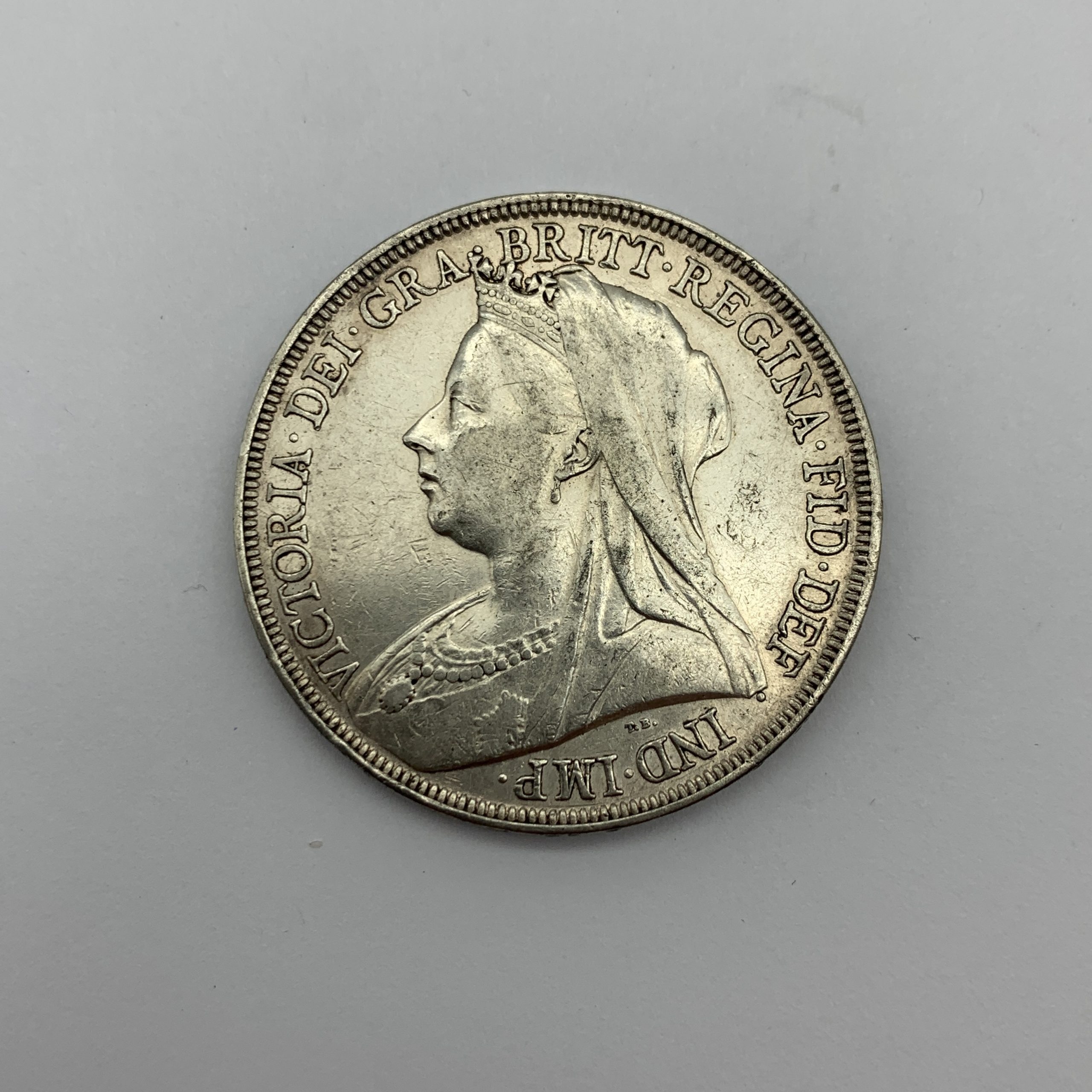 British – 1897 ‘Queen Victoria’ Silver Crown - Image 2
