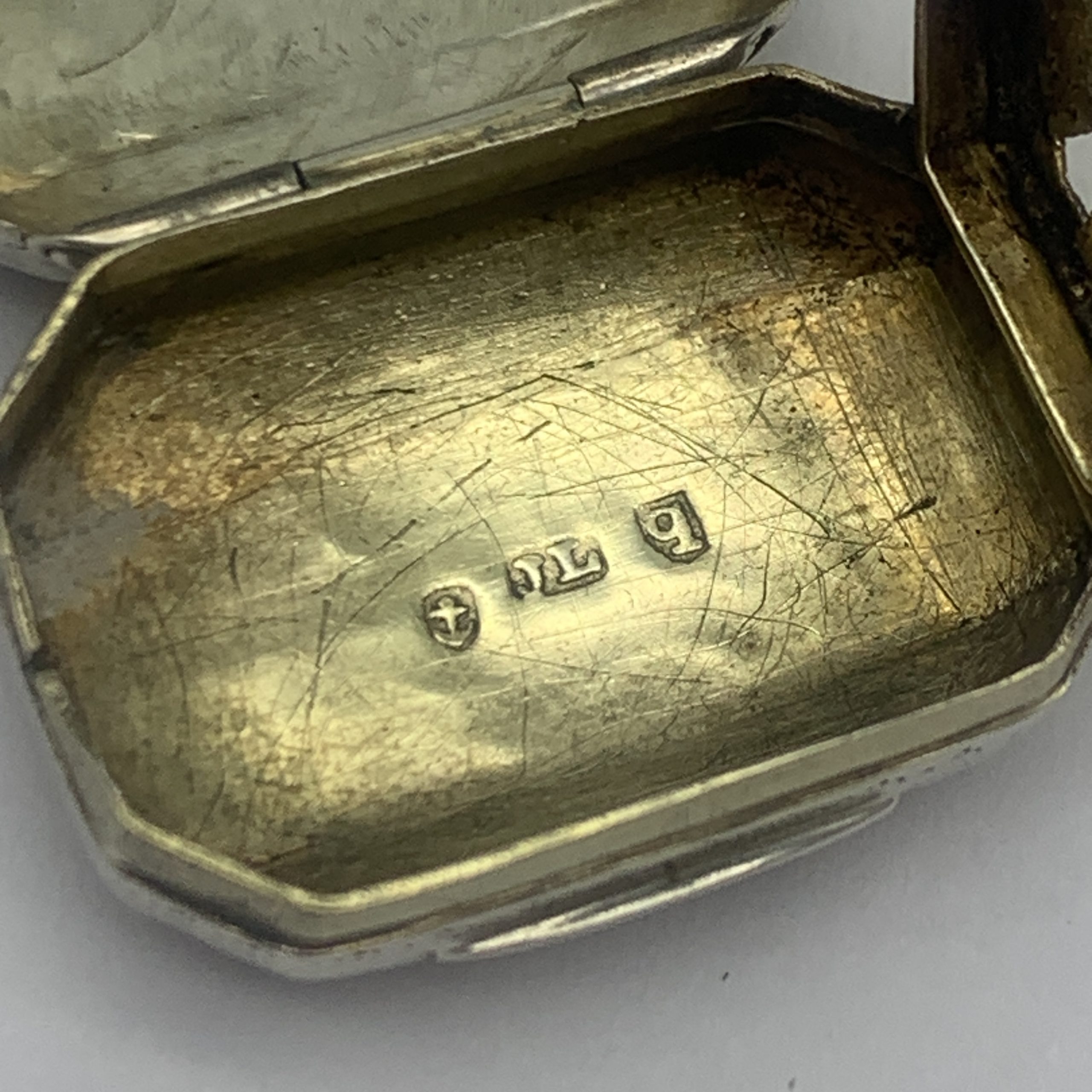 Silver ‘George III’ Vinaigrette (1814 - John Lawrence) - Image 6