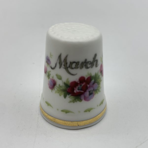 Royal Albert ‘Flower of the Month’ Thimble (March)