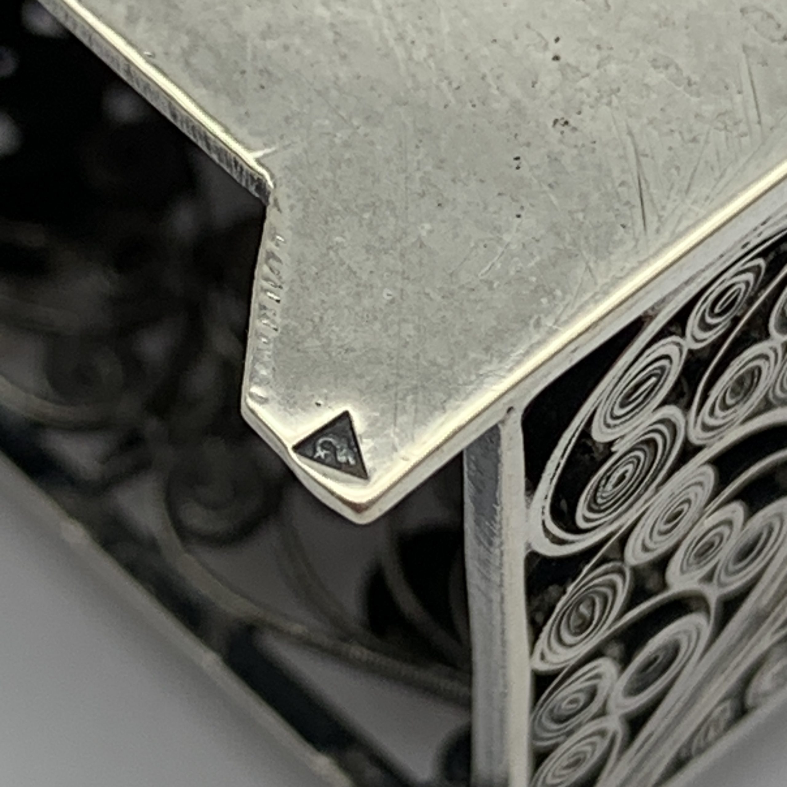 Antique Solid Silver ‘Doll House’ Miniature Chest of Draws - Image 7