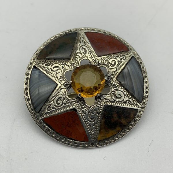 Antique Scottish Silver Brooch