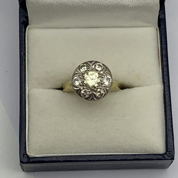 18ct Gold & Diamond Cluster Ring