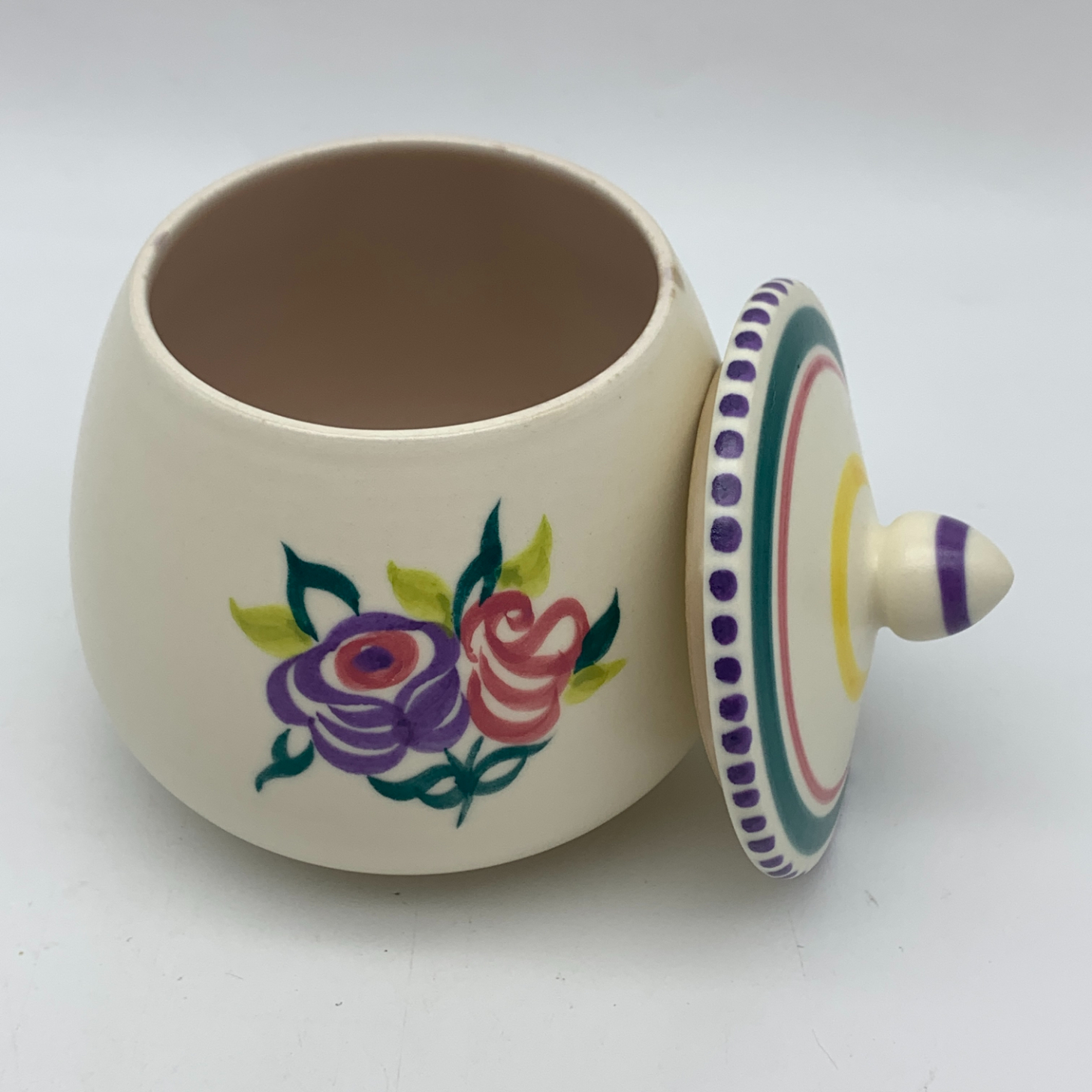 Vintage ‘Poole Pottery’ Jam Jar & Lid - Image 2