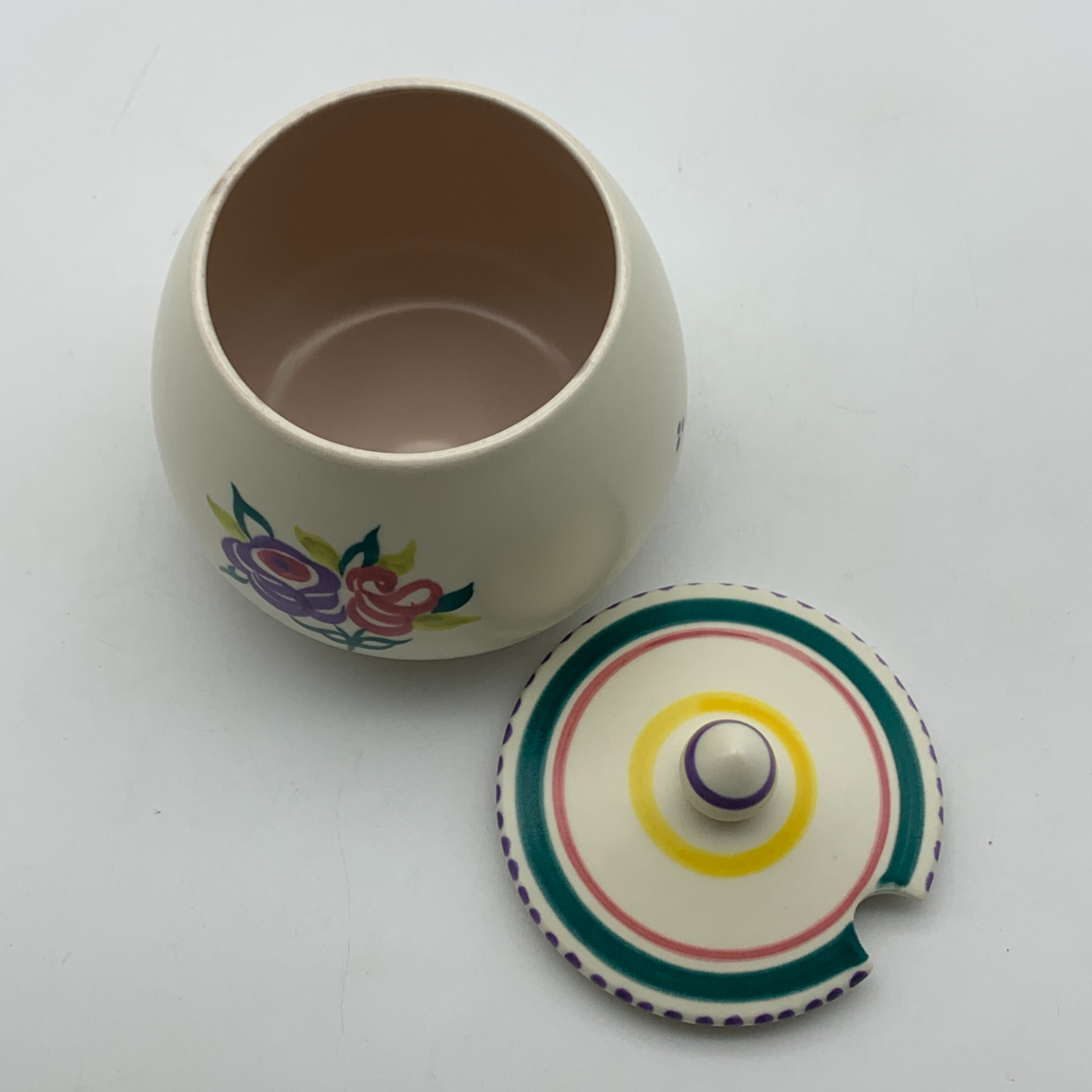 Vintage ‘Poole Pottery’ Jam Jar & Lid - Image 5
