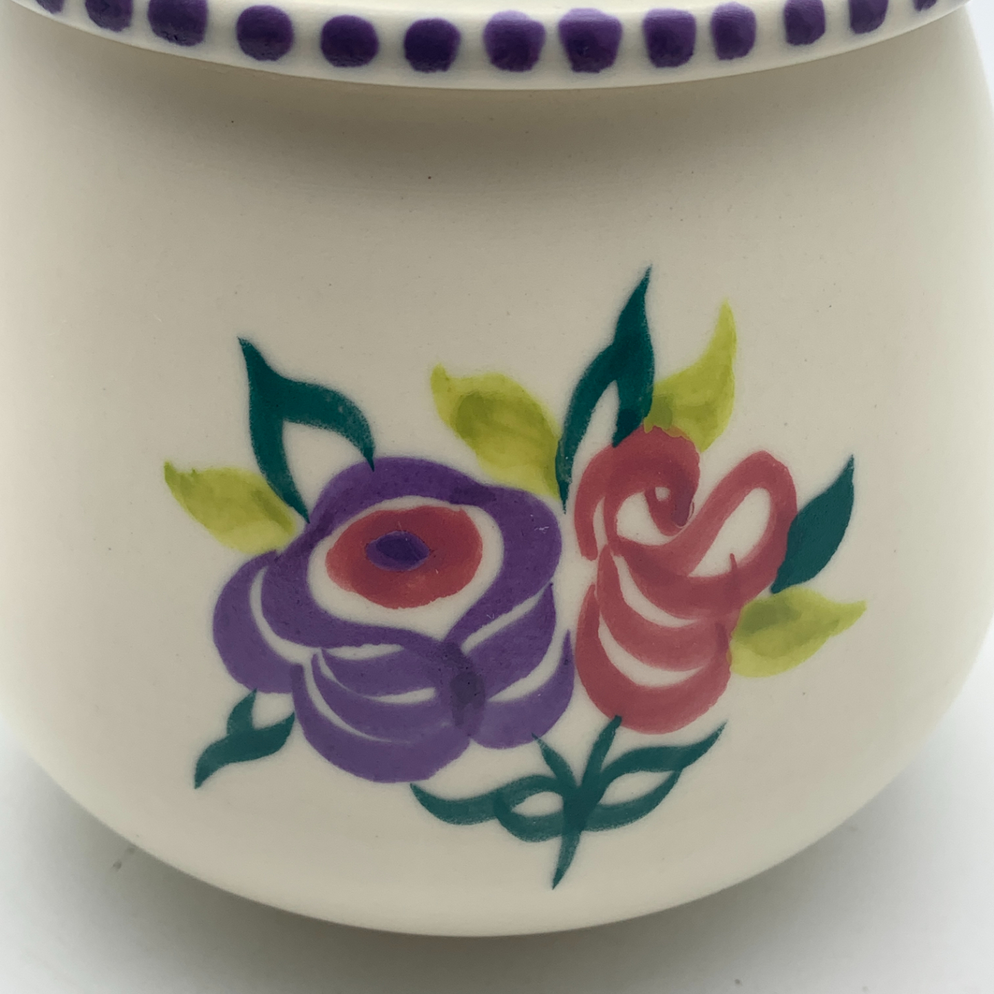 Vintage ‘Poole Pottery’ Jam Jar & Lid - Image 3