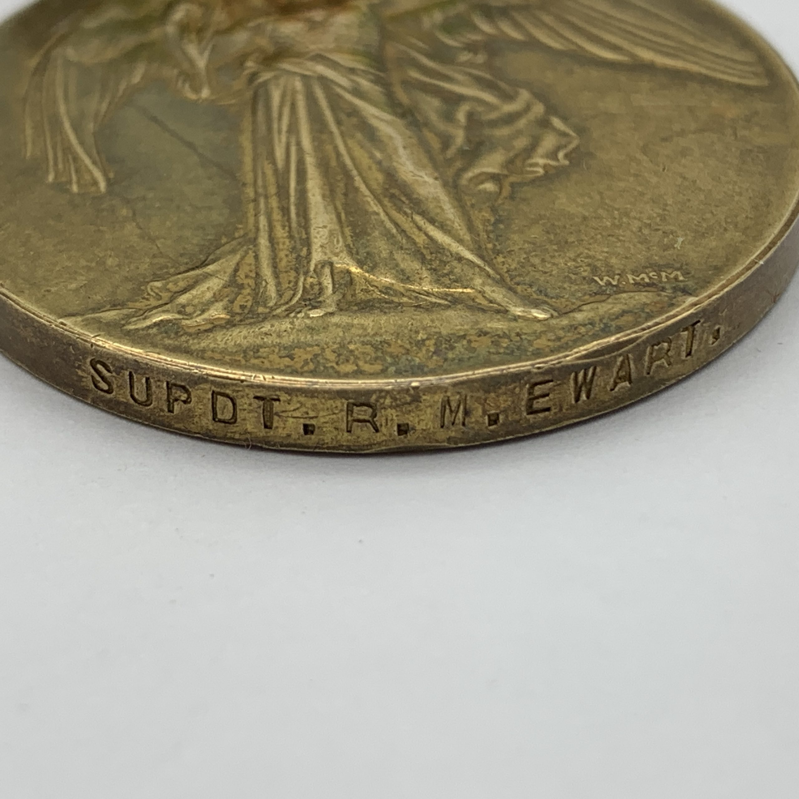 1892 East & West Africa (M’ Wele) & WW1 Medal Pair ‘SUPDT. R.M. Ewart’ (E. Africa Police) - Image 6