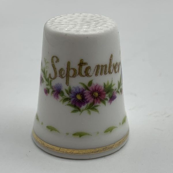 Royal Albert ‘Flower of the Month’ Thimble (September)