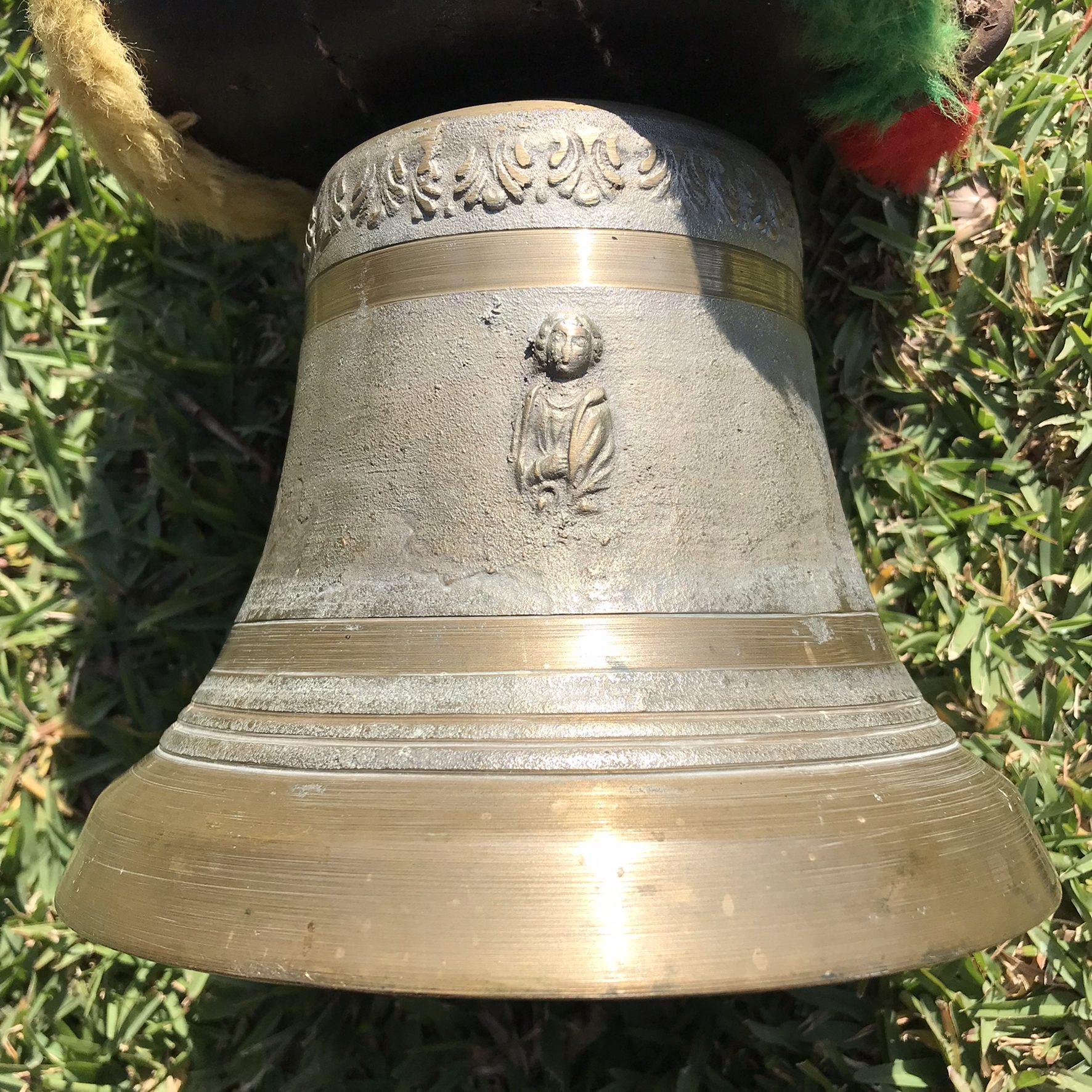 Antique Austrian Bronze Cowbell & Leather Strap - Image 8
