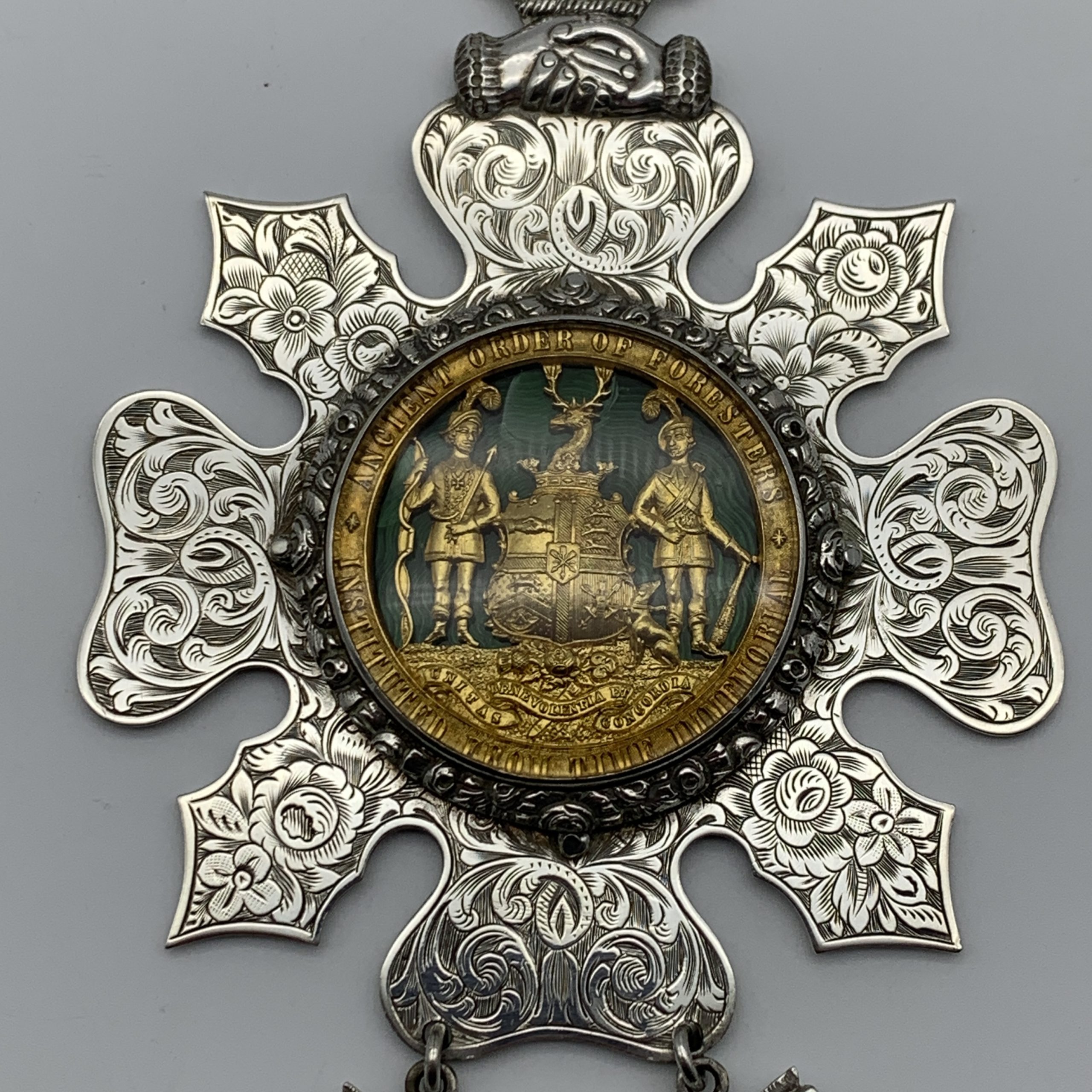 Rare Silver ‘Ancient Order of Foresters’ Medal (E. Pickering – Port Natal 1884) - Image 2