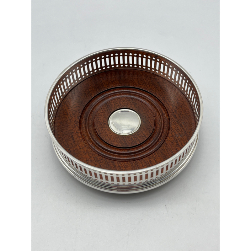 Vintage Sterling Silver Wine/Champagne Coaster - Image 2