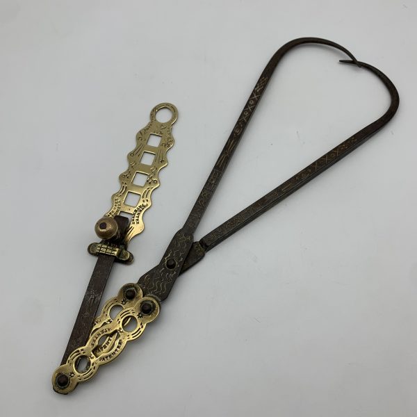 Antique Forged Iron & Brass Balance Callipers/Hooks (C.1760)   