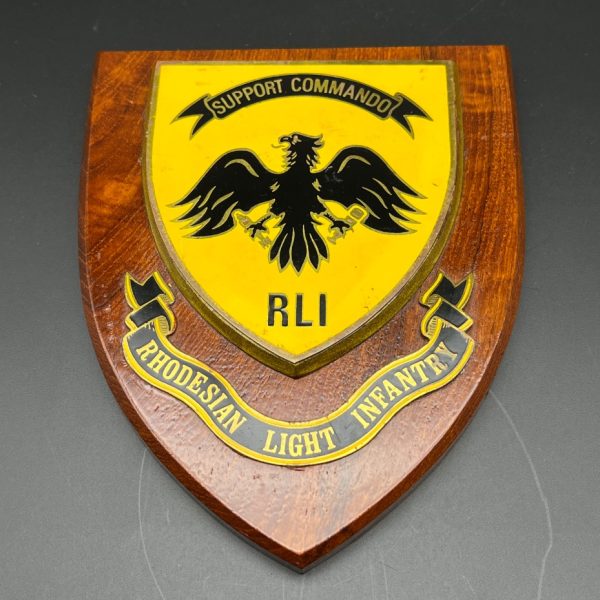 Rhodesian ‘R.L.I. – SUPPORT COMMANDO’ Wall Plaque