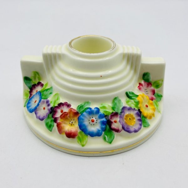 Art Deco ‘Tuscan’ Porcelain Candlestick