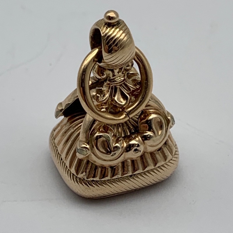 Victorian 9ct Gold Citrine ‘Intaglio’ Fob/Seal Pendant - Image 3