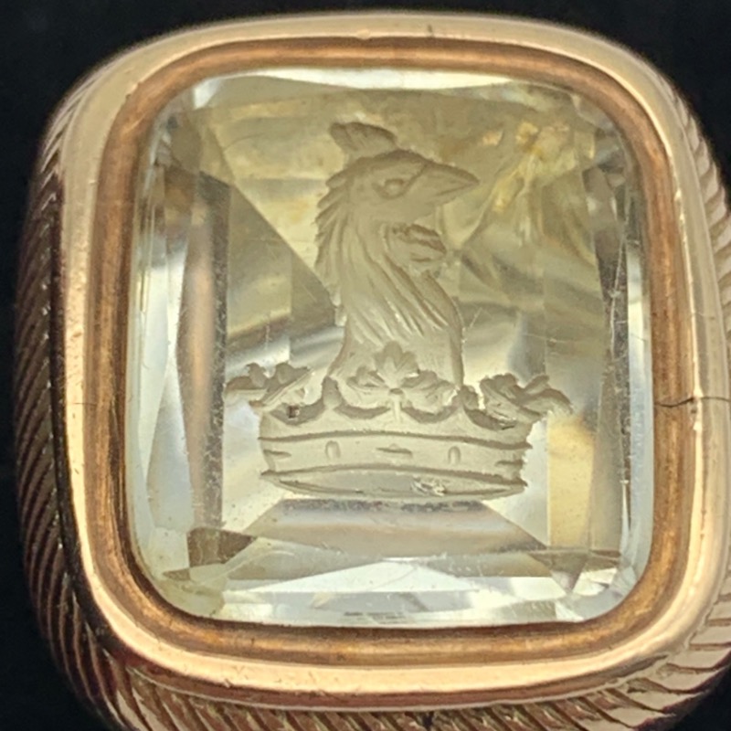 Victorian 9ct Gold Citrine ‘Intaglio’ Fob/Seal Pendant - Image 4